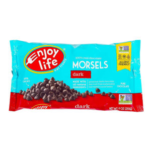 Bag of our favorite Vegan Dark Chocolate Chips by Enjoy Life